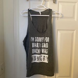 Graphic Tank I’m Sorry What I Said … Hangry Size 2XL